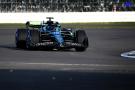 Lance Stroll drives the new Aston Martin AMR24 at Silverstone