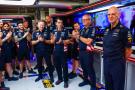 Adrian Newey addresses his Red Bull colleagues in Miami 