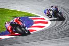 Raul Fernandez leads Marc Marquez, 2024 MotoGP Austrian Grand Prix. Credit: Gold and Goose.