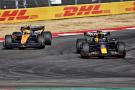 Lando Norris and Max Verstappen battle at the US GP 