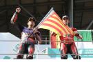 Jorge Martin, Francesco Bagnaia, 2024 MotoGP Malaysian Grand Prix, podium. Credit: Gold and Goose.