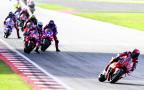 Francesco Bagnaia leads 2024 Solidarity Barcelona MotoGP Sprint