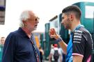 Flavio Briatore and Esteban Ocon