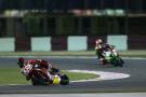 Sylvain Guintoli leads WorldSBK Race 2, 2014 Qatar WorldSBK. Credit: Gold and Goose.