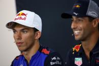  - Press conference, Pierre Gasly (FRA) Scuderia Toro Rosso STR13 and Daniel Ricciardo (AUS) Red Bull Racing