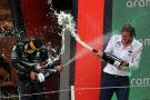 1st place Lewis Hamilton (GBR) Mercedes AMG F1 with Sir Jim Ratcliffe Chief Executive Officer of