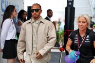 Lewis Hamilton (GBR) Mercedes AMG F1 with Angela Cullen (NZL) Mercedes AMG F1 Physiotherapist. Formula 1 World