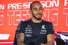 Lewis Hamilton (GBR) Mercedes AMG F1 in the FIA Press Conference. Formula 1 Testing, Sakhir, Bahrain, Day Three.
-