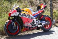 Marc Marquez crashed bike, MotoGP race, Portuguese MotoGP, 26 March