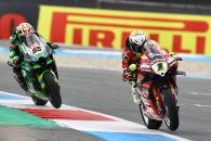 Alvaro Bautista and Jonathan Rea, Dutch WorldSBK race1, 22 April