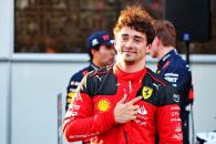 Charles Leclerc (MON) Ferrari celebrates his pole position in qualifying parc ferme. Formula 1 World Championship, Rd 4,