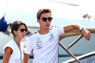 George Russell (GBR) Mercedes AMG F1 with girlfriend Carmen Montero Mundt. Formula 1 World Championship, Rd 7, Monaco