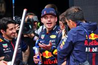 Pole sitter Max Verstappen (NLD) Red Bull Racing in qualifying parc ferme. Formula 1 World Championship, Rd 8, Spanish