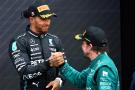 3rd place Lewis Hamilton (GBR) Mercedes AMG F1 W14 with 2nd place Fernando Alonso (ESP) Aston Martin F1 Team. Formula 1