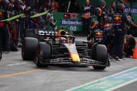 Max Verstappen (NLD) Red Bull Racing RB19 makes a pit stop. Formula 1 World Championship, Rd 14, Dutch Grand Prix,