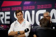 Toto Wolff (GER) Mercedes AMG F1 Shareholder and Executive Director in the FIA Press Conference. Formula 1 World