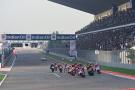 Race start, Luca Marini, Pol Espargaro, Stefan Bradl, Tissot Sprint race, Indian MotoGP 23 September