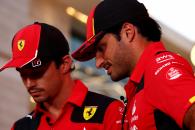(L to R): Charles Leclerc (MON) Ferrari with team mate Carlos Sainz Jr (ESP) Ferrari. Formula 1 World Championship, Rd 18,