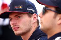 Max Verstappen (NLD) Red Bull Racing with team mate Sergio Perez (MEX) Red Bull Racing. Formula 1 World Championship, Rd