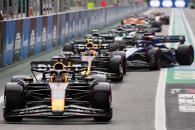 Max Verstappen (NLD) Red Bull Racing RB19 leaves the pits. Formula 1 World Championship, Rd 21, Brazilian Grand Prix, Sao