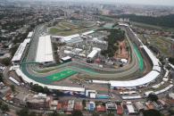 An aerial view of the circuit. Formula 1 World Championship, Rd 21, Brazilian Grand Prix, Sao Paulo, Brazil, Qualifying