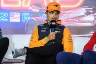 Lando Norris (GBR) McLaren in the FIA Press Conference. Formula 1 World Championship, Rd 22, Las Vegas Grand Prix, Las