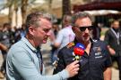 (L to R): Craig Slater (GBR) Sky Sports F1 Reporter with Christian Horner (GBR) Red Bull Racing Team Principal. Formula 1