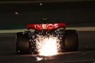 Lewis Hamilton (GBR) Mercedes AMG F1 W15 sends sparks flying. Formula 1 World Championship, Rd 1, Bahrain Grand Prix,