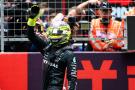 Lewis Hamilton (GBR) Mercedes AMG F1 celebrates his second position in Sprint parc ferme. Formula 1 World Championship, Rd