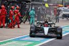 George Russell (GBR) Mercedes AMG F1 W15 makes a pit stop. Formula 1 World Championship, Rd 5, Chinese Grand Prix,