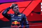Race winner Max Verstappen (NLD) Red Bull Racing on the podium. Formula 1 World Championship, Rd 5, Chinese Grand Prix,