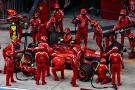 Carlos Sainz Jr (ESP) Ferrari SF-24 makes a pit stop. Formula 1 World Championship, Rd 5, Chinese Grand Prix, Shanghai,