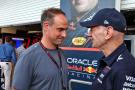(L to R): Oliver Mintzlaff (GER) Red Bull Managing Director with Adrian Newey (GBR) Red Bull Racing Chief Technical