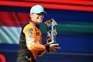 Race winner Lando Norris (GBR) McLaren celebrates on the podium. Formula 1 World Championship, Rd 6, Miami Grand Prix,