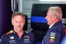 (L to R): Christian Horner (GBR) Red Bull Racing Team Principal with Dr Helmut Marko (AUT) Red Bull Motorsport Consultant.