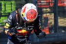 Max Verstappen (NLD) Red Bull Racing celebrates his pole position in qualifying parc ferme. Formula 1 World Championship,