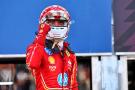 Charles Leclerc (MON) Ferrari celebrates his pole position in qualifying parc ferme. Formula 1 World Championship, Rd 8,