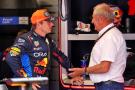 (L to R): Max Verstappen (NLD) Red Bull Racing with Dr Helmut Marko (AUT) Red Bull Motorsport Consultant. Formula 1 World