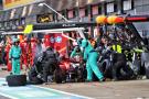 Lewis Hamilton (GBR) Mercedes AMG F1 W15 makes a pit stop. Formula 1 World Championship, Rd 12, British Grand Prix,