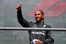 Lewis Hamilton (GBR) Mercedes AMG F1 celebrates his second position on the podium. Formula 1 World Championship, Rd 14,