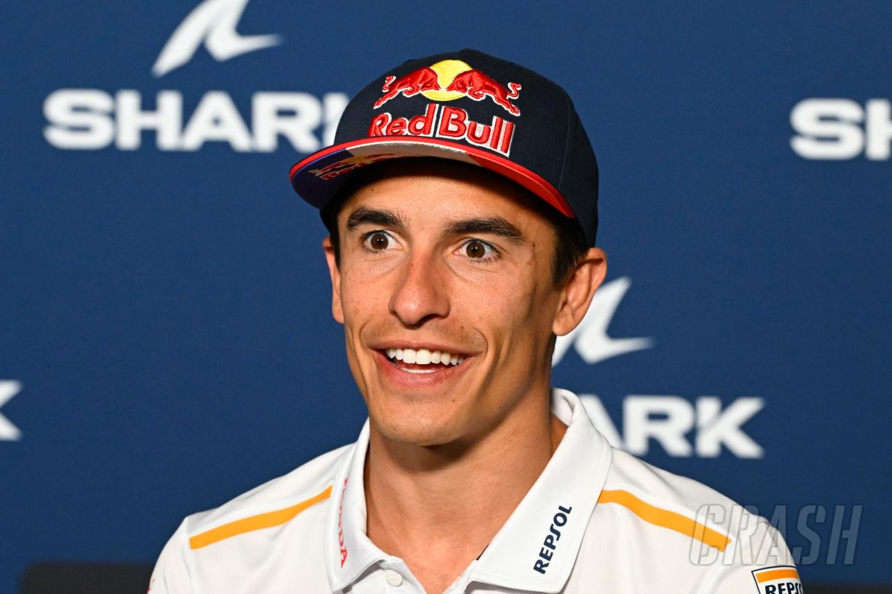 Smiling Marc Marquez answers - did he pop the question to new ...